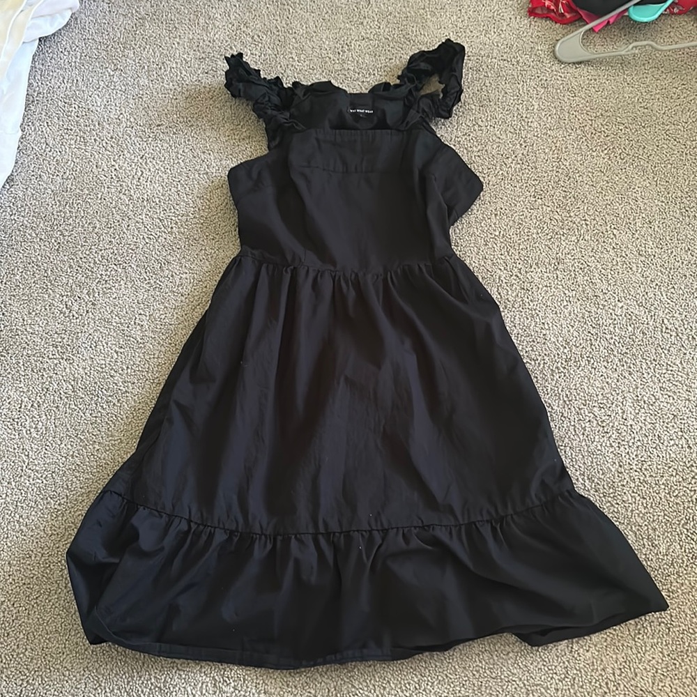 Black mini dress